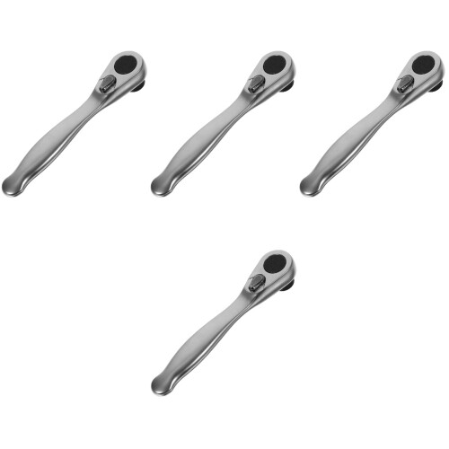 4Pcs Durable Metal Ratchet Wrench with Easy Carry Screwdriver Tool 2