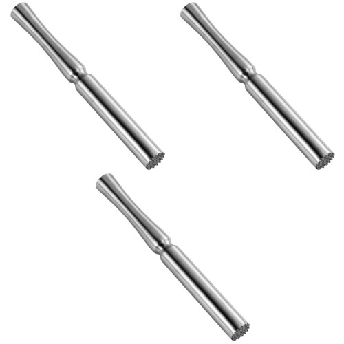 3Pcs Silver Stainless Steel Lemon Pressing Rod Ice Muddler for Drinks 2