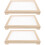 3Pcs Lightweight Wooden Incense Dry Net Tray Stackable DIY Mesh 10