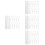4Sets Home Use Vertical Blind Tilt Wand White PP Replacement Rods 8