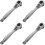 4Pcs Durable Metal Ratchet Wrench with Easy Carry Screwdriver Tool 5