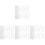 4Sets Home Use Vertical Blind Tilt Wand White PP Replacement Rods 4