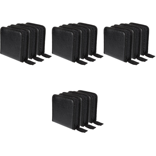 12Pcs Black Cd Dvd Organizer Bag Portable 40 Disc Storage Holder 2