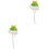 2Pcs Cute Light Green Hamster Hat for Small Prop 5