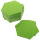48Pcs Adhesive Green Felt Bulletin Board Hexagon Wall Decor 1