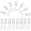 45Pcs Empty Lip Balm Tubes White Petg Refillable Containers with Wand 3