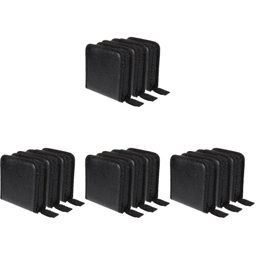12Pcs Black Cd Dvd Organizer Bag Portable 40 Disc Storage Holder 1