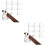 16Pcs White Ceramic Rabbit Chopstick Racks for Kitchen and Table Use 6