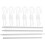 4Sets Home Use Vertical Blind Tilt Wand White PP Replacement Rods 11