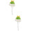 2Pcs Cute Light Green Hamster Hat for Small Prop 9