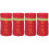 4Pcs Red Fire Hydrant Protector Cover Durable Outdoor Anti- 4