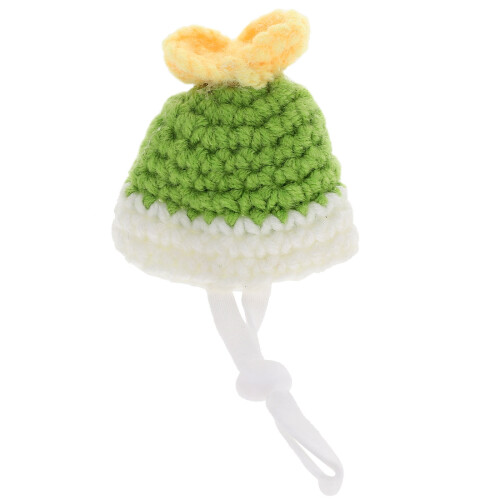 2Pcs Cute Light Green Hamster Hat for Small Prop 2