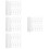 4Sets Home Use Vertical Blind Tilt Wand White PP Replacement Rods 9