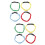 8Pcs Two People Elastic Tie Rope Straps Assorted for Race Events 7