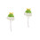 2Pcs Cute Light Green Hamster Hat for Small Prop 6