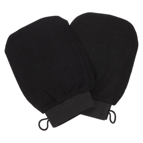 14Pcs Lightweight Black Bathing Gloves Exfoliating Shower Mitts