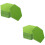 48Pcs Adhesive Green Felt Bulletin Board Hexagon Wall Decor 7