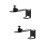 2Pcs Adjustable Angle Projector Wall Mount Bracket Durable Steel 8