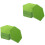 48Pcs Adhesive Green Felt Bulletin Board Hexagon Wall Decor 4