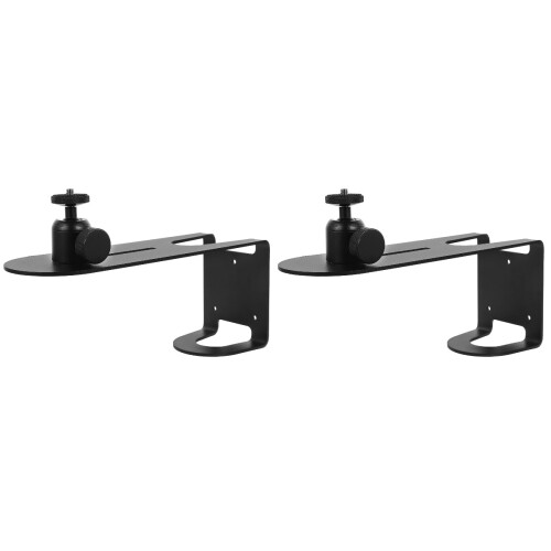 2Pcs Adjustable Angle Projector Wall Mount Bracket Durable Steel 2
