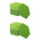 48Pcs Adhesive Green Felt Bulletin Board Hexagon Wall Decor 6