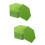 48Pcs Adhesive Green Felt Bulletin Board Hexagon Wall Decor 8