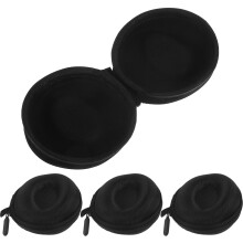 12Pcs Black Portable Watch Holder Box Travel Zipper Storage Organizer