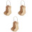 3Sets Strickern Garnbobbin Organizer Holz Metall Langlebig Khaki 4