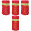 4Pcs Red Fire Hydrant Protector Cover Durable Outdoor Anti- 3