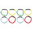 8Pcs Two People Elastic Tie Rope Straps Assorted for Race Events 2