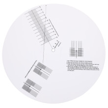 3Pcs White Acrylic Anti-Sliding Vinyl Pickup Calibration Ruler Tool