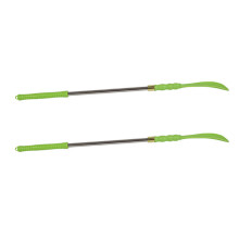 6Pcs Stainless Steel Shoehorns Long Shoe Lifters Green Silver Durable