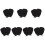 14Pcs Lightweight Black Bathing Gloves Exfoliating Shower Mitts 2