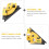 2Pcs ABS 90 Degree Right Angle Lever with Level for Home 9