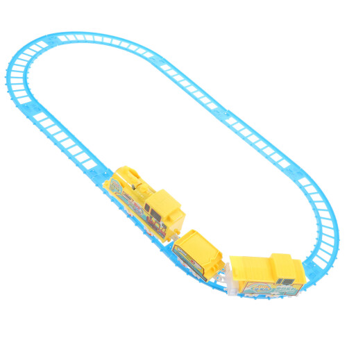 3Sets Plastic Rail Train Toy Kids Educational Fun Electric Simulation 1