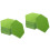 48Pcs Adhesive Green Felt Bulletin Board Hexagon Wall Decor 5