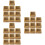 30Pcs Mini Cake Boxes Kraft Paper Windowed Cookie and Dessert Holders 6