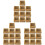 30Pcs Mini Cake Boxes Kraft Paper Windowed Cookie and Dessert Holders 2