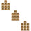 30Pcs Mini Cake Boxes Kraft Paper Windowed Cookie and Dessert Holders 8