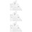 3Sets Lightweight DIY Quilting Templates Clear Patchwork Sewing Tools 8
