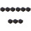 9Pcs Portable Black PU Watch Display Case Anti-Vibration Box 2