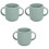 3Pcs Light Green Silicone Cup Baby Training Double Handle Water Cup 5