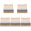 5Pcs Elegant Multi Color PU Hard Shell Glasses Case for Multiple Pairs 3