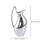 2Pcs Creative Silver Ceramic Pitcher Vase Compact Flower Arrangement 7
