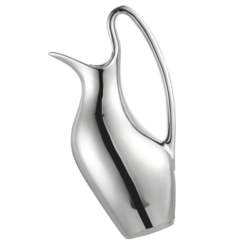 2Pcs Creative Silver Ceramic Pitcher Vase Compact Flower Arrangement 1