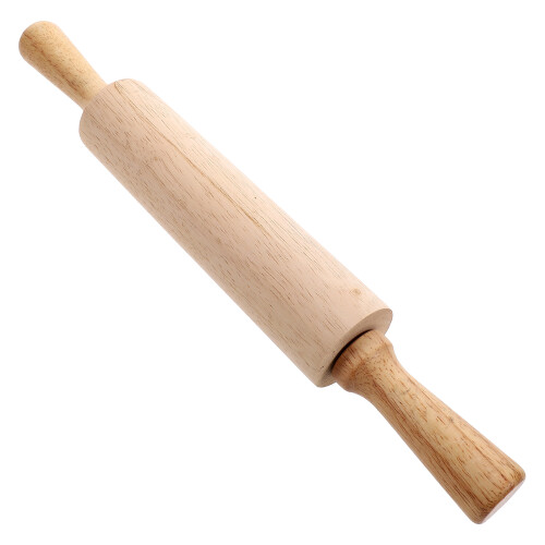 2Pcs Durable Wood Rolling Pins for Cake Pastry Pizza and Dumpling