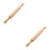 2Pcs Durable Wood Rolling Pins for Cake Pastry Pizza and Dumpling 7