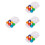 4Sets Wooden Balls Color Sorting Toy Brain Development Learning Game 7
