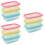 12Pcs Stackable Plastic Lunch Boxes with Sealed Lids for Freezer Use 7
