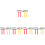 10Pcs Adjustable Football Flag Belts Assorted Color for 4